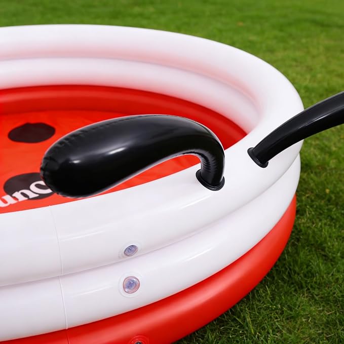 Kids Inflatable Swimming Pool 47", ASTM Certified Splash Pool for Children 3+, Outdoor Water Play Pool with Drain Plug for Summer