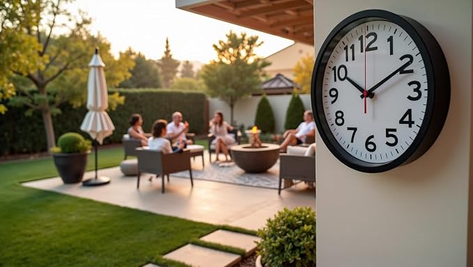 Ultimate Wall Clock | 10 Inch | Silent | Round | Quartz | Black | Kitchen | Office | Bedroom | Classic | Indoor | Outdoor | Unbranded | Battery Operated | Modern Décor | Sweeping | Worldwide Edition