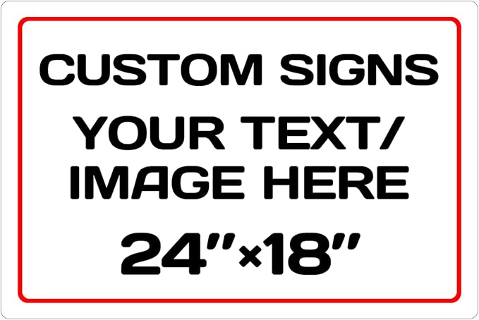 Personalized signs,Aluminum Weatherproof Metal Sign,Optional reflective,Personalized Text And picture Here,for garden, door sign, business,factory