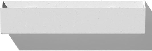 Veradek Forma Series Trough Hanging Planter - Rectangular Planter for Window Sill/Wall Decor | Made from Plastic-Stone Material | Modern Décor for Succulents, Indoor Small Plants