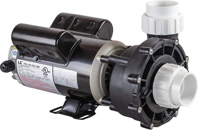Hot Tub SPA Pumps 1.5HP, 2 Speed SPA Pump 115V/60HZ, 48 Frmae LX Pump Motor, Energy Efficiency - Model: 48WUA1501-2/6