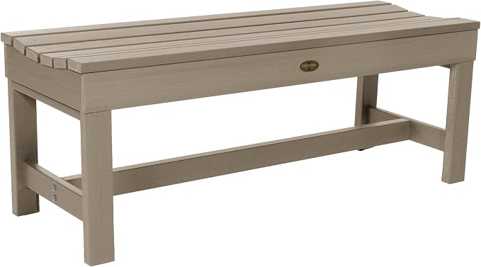 Sequoia Professional Commercial Grade Weldon Backless Picnic Bench, 4ft, Woodland Brown