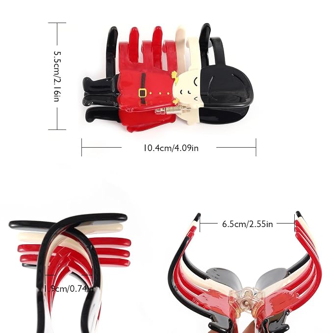 Personalized London Icon British Soldier Hair Calw Clip,Fun Acetate Hair Claw for Women Girls Hair Accessories Gift