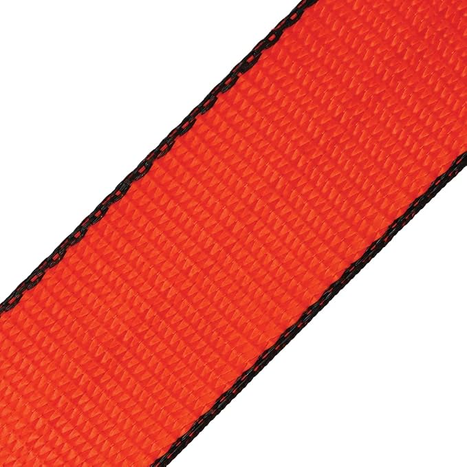 VULCAN Car Tie Down with Flat Snap Hook Ratchet - Snap Hook - 2 Inch x 96 Inch - 2 Pack - PROSeries - 3,300 Pound Safe Working Load