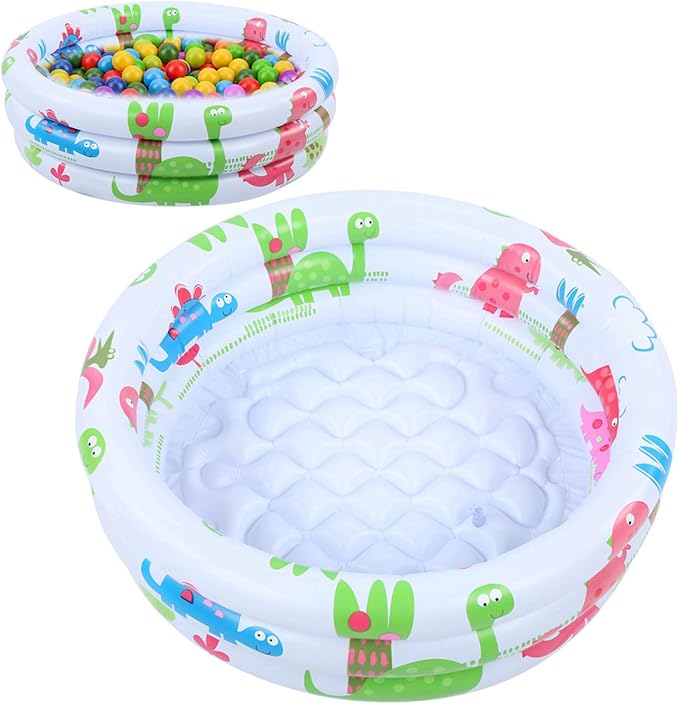 Inflatable Small Pump Pool Children Dinosaurs Mini Pool Wear Cartoon Design for Babies Children Training