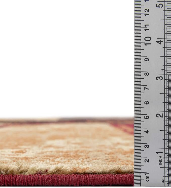 Unique Loom Barista Collection Area Rug - Kouillou (6' 1" Octagon, Multi/Brown)
