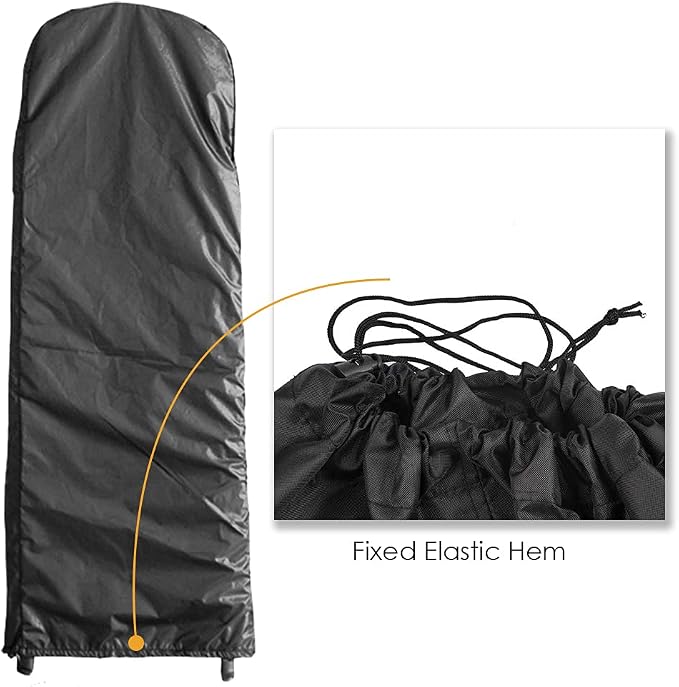 Folding Ladder Cover Dustproof Protector Waterproof with Drawstring for Step Ladder Patio Garden Outdoor Household Storage Bag Black