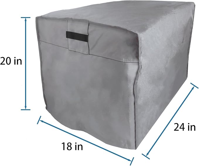 Waterproof Universal Generator Cover 24 x 18 x 20 inch for Predator 3500 Predator 4375 Wen 3800 Honda EU3000iS,Heavy Duty Thicken 600D Polyester,Weather and UV Resistant,Grey