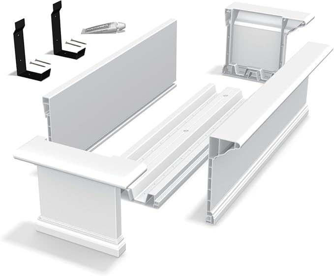 Mayne 4822-W Yorkshire Window Box, 2-foot, White