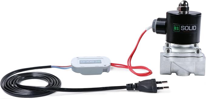 U.S. Solid Smart Solenoid Valve - 1 Inch Wi-Fi APP-Controlled Stainless Steel Solenoid Valve, 110V AC