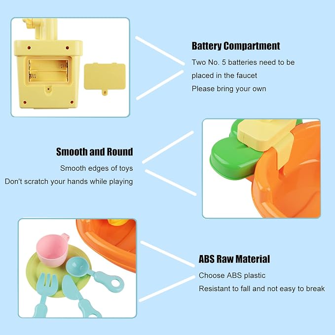 Parrot Bath Shower, Bird Bath for Cage, Automatic Bird Bathtub Pet Bath Pool with Faucet, Bird Fountain Swimming Pool Toy Bath Shower Water Dispenser for Ferret, Love Bird, Goldfinch (Orange)