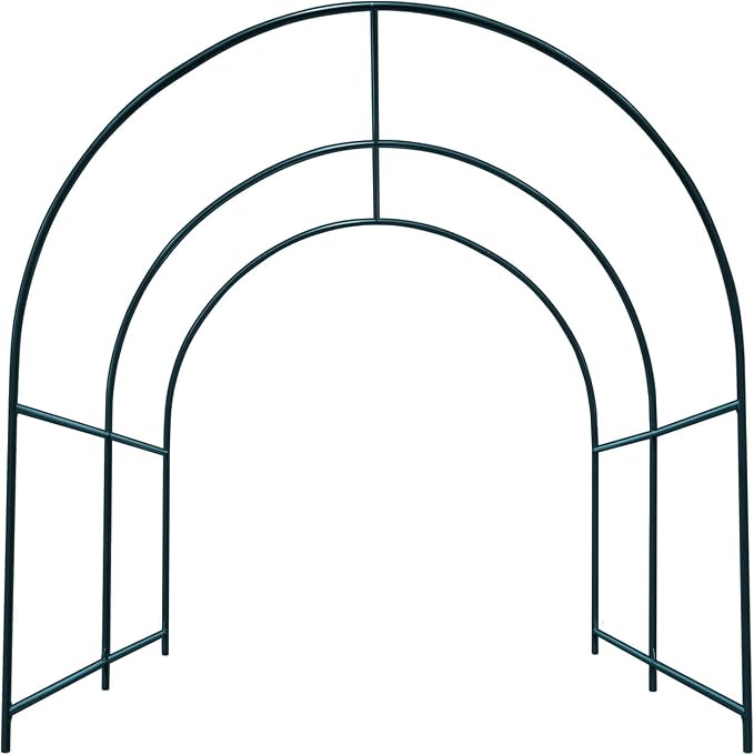 Steel Garden Arch Metal Garden Arch Multi-Size Climbing Plants Arch Arbor (6.5'x 7' x 7.2')