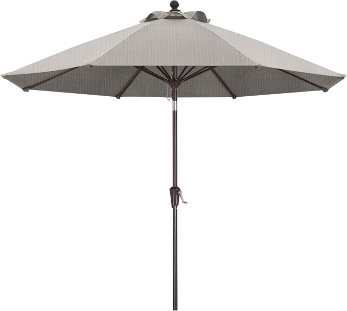 ABCCANOPY OLEFIN® 5-Year No Fading 9FT Patio Umbrella, Outdoor Table Umbrella with 8 Sturdy Ribs for Deck, Backyard, Yard (Beige)