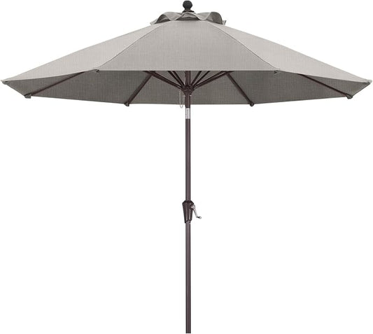 ABCCANOPY OLEFIN® 5-Year No Fading 9FT Patio Umbrella, Outdoor Table Umbrella with 8 Sturdy Ribs for Deck, Backyard, Yard (Beige)
