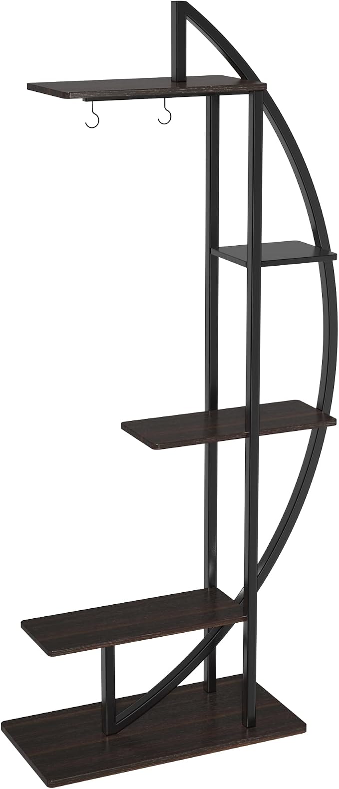 GDLF Tall Plant Stand Large Plant Shelf Indoor 71" Metal flower rack with hanging hook, Improved Taller Design with more space(pots up to 10")