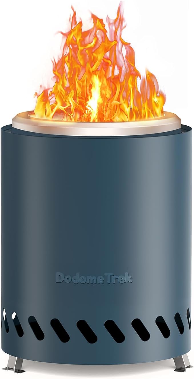 Tabel Top Fire Pit Mini, Portable Firepit Outdoor, 7 Inch Tabletop Firepit Blue