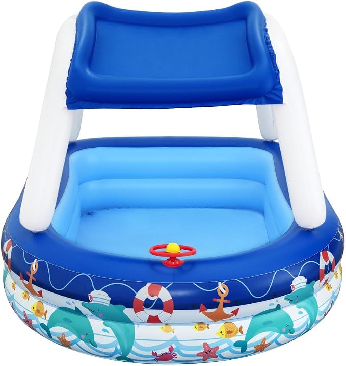 BESTWAY Sea Captain Family Pool, 213 x 155 x 132 cm 54370