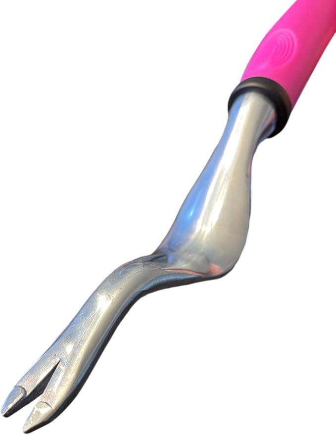 Garden Guru Pink Hand Weeder Tool with Ergonomic Handle - Rust Resistant Weed Puller for Planting, Weeding, Flower and Vegetable Care in Lawn Garden Yard - 1 Case (50 pcs)