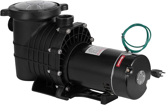 2HP Pool Pump 110/240V, Swimming Pool Pump Single Speed 1500W, 6800GPH In/Above Ground Pool Pumps for Pools, Spas, Hot Tubs, Fountains, and Water Circulation Systems