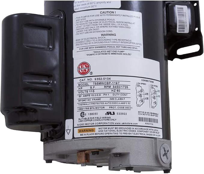 Gecko Alliance 06115000-1040 Flo-Master 1.5 HP 2 Speed 115V Xp2 Spa Pump
