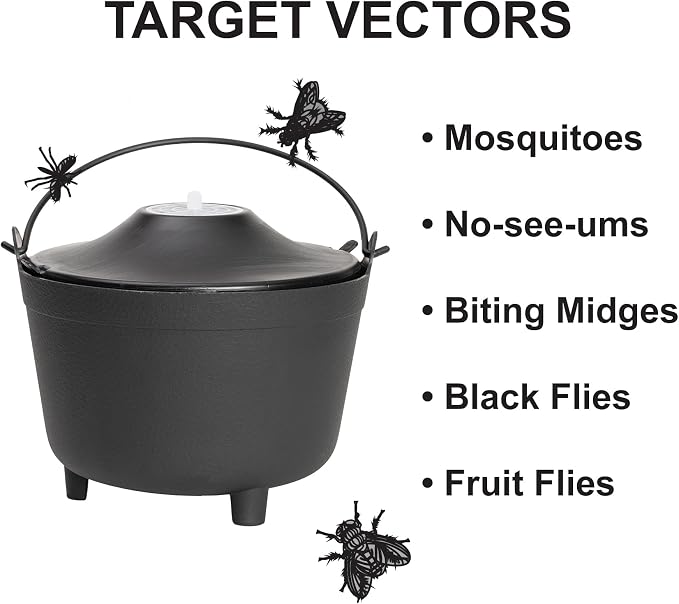 STUCK Pro AGO Mosquito Trap + Decorative Bucket, Naturally Attract & Capture Container-Breeding Mosquitoes, Pet & Kid Safe, Just Add Water & Attractant & Place on the Included Vessel
