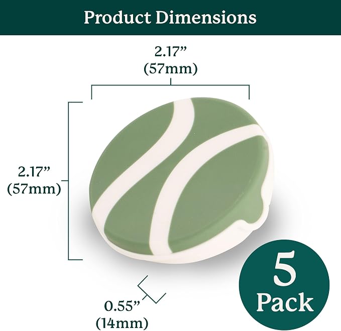 Gardyn Caps for Hydroponics Growing System - 5 Pack, Sage Green | For your Gardyn indoor garden, solution for a cleaner & more beautiful garden when growing fewer than 30 plants