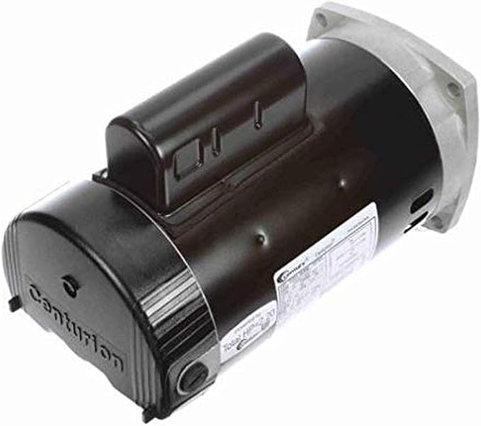 Regal Beloit B2855 Century 2 Horsepower 230V 3450 RPM Stainless Steel Continuous Single Phase Pool Pump Motor with Square Flange for Inground and Above Ground Pools
