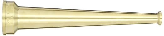 Dixon Valve BN15F Brass Fire Equipment, Plain Hose Nozzle, 1-1/2" NST (NH), 10" Length, 1/2" Orifice