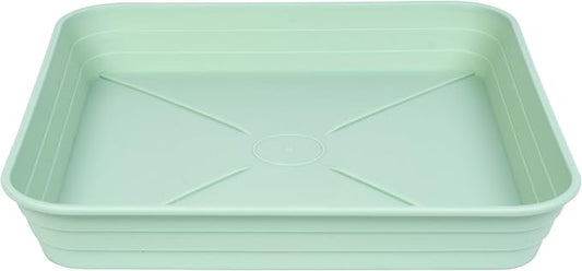 4 Pack Square Plant Saucer Tray 8 inch, 6 8 10 12 14 16 18 20 inch Heavy Duty Plastic Square Plant Saucers for Indoors Outdoor, Flower Planter Drip Trays for Pots, Seed Starting Tray