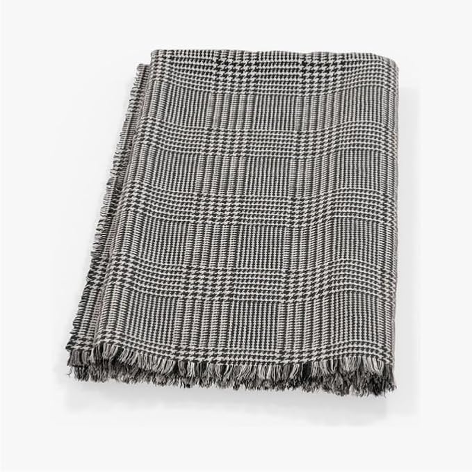 Outer Insect-Repellent Throw Blanket with Bug Shield Technology,Lightweight Outdoor Blanket for Backyard,Camping,Picnic and Beach,Houndstooth,50”W x 60”