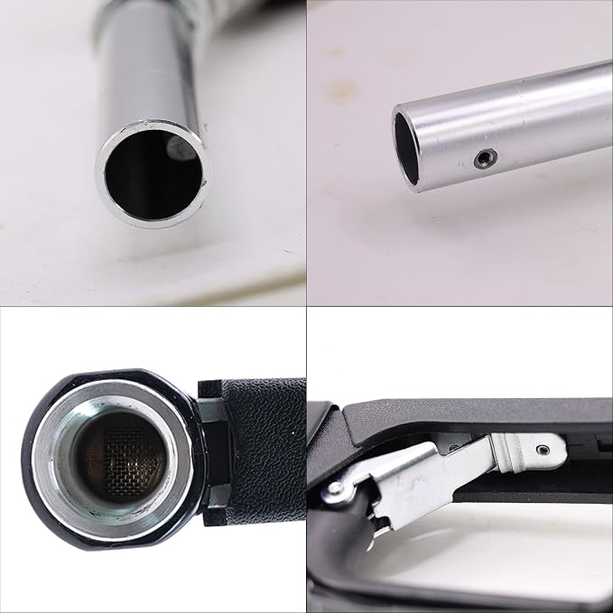 3/4" Inch NPT Auto Fuel Nozzle Automatic Shut Off Pressure Sensitive W/360° Hose Swivel Gas Fuel Transfer Pump Nozzle,13/16" Spout,Copper Valve, 16 gpm Flow Rate for Diesel,asoline,Black+Hook