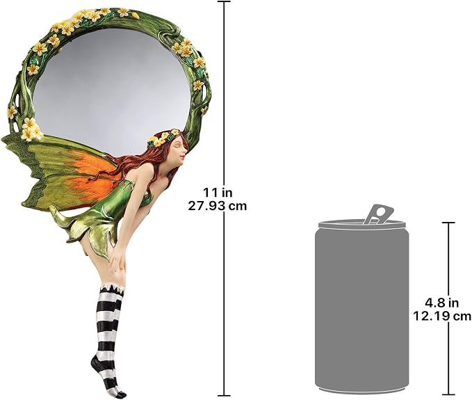 Design Toscano QS329053 Lochloy House Fairy Hand Mirror,Full Color