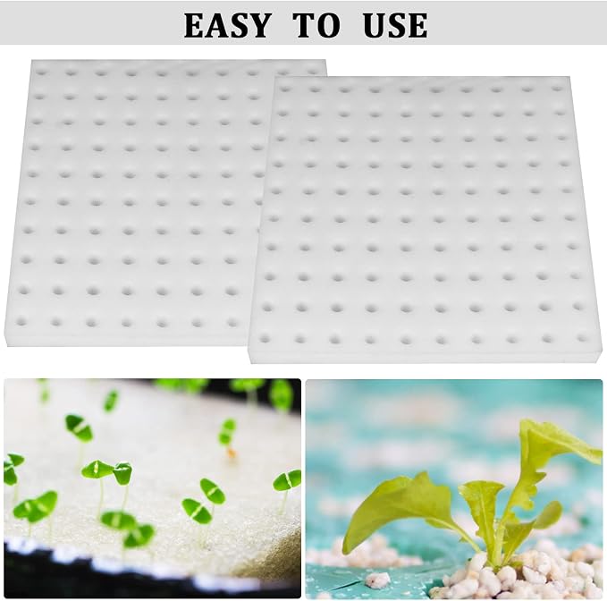 400 PCS Hydroponic Sponge Planting Tool Square Seedling Sponges Greenhouse Hydroponic Sponges Hydroponic Vegetable Planting Sponge for Small Bud Growth
