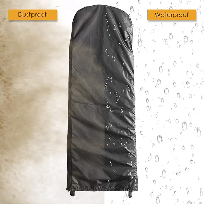 Folding Ladder Cover Dustproof and Waterproof with Drawstring for Step and Patio Garden Outdoor Household Ladder Storage Bag Black