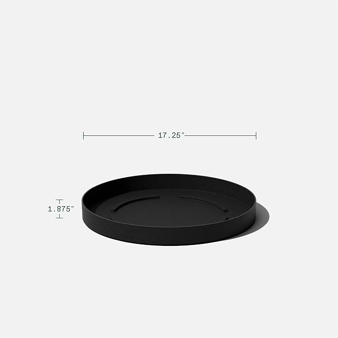 Veradek Mason Series Lima Planter - Round Planter for Indoor or Outdoor Porch/Garden | Made from Plastic-Stone Composite with Drainage Holes | Modern Décor for Succulents, Flowers, Small Plants
