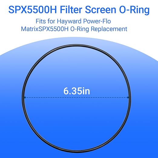 SPX5500H Strainer Cover O-Rings Compatible with Hayward Power | Flo Matrix SP1590 Series & Turbo Flo II Pumps, Durable NBR Seal for Pool Pump Maintenance (2-Pack)