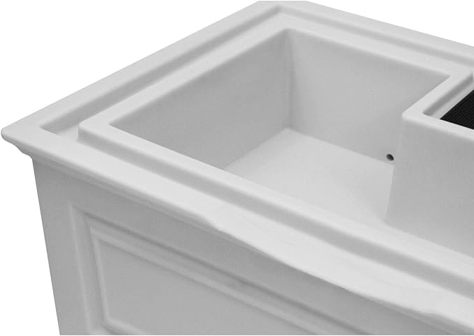 Good Ideas Savannah 50 Gal Colonial Rain Barrel Planter w/Brass Spigot (2 Pack)