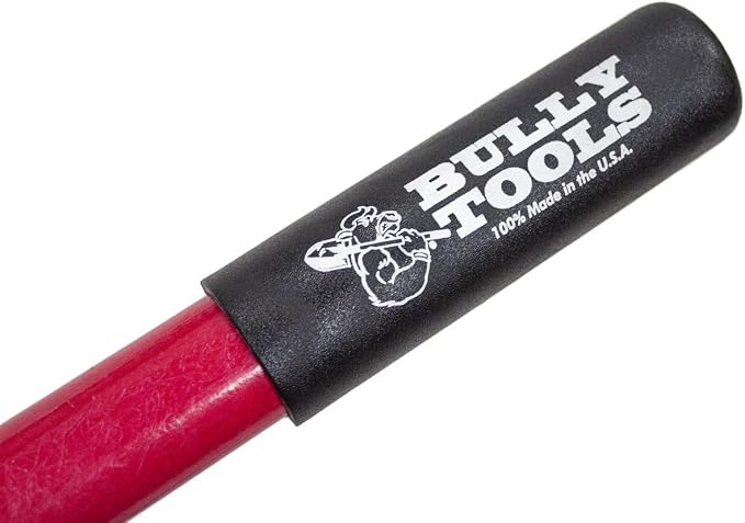 Bully Tools 5-Tine Broadfork with Fiberglass Handles, Heavy Duty Broad Fork for Tilling Aerating and Turning Soil, 56" 10-Gauge Steel Fork, Ideal for Garden Beds and Pavers Base Prep, 100% Made in USA