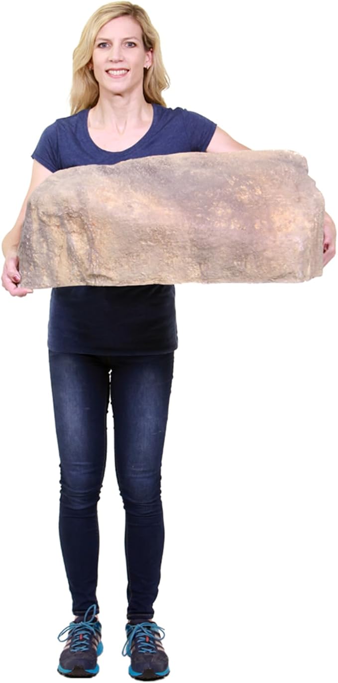 Deckorators 31 in. x 23-1/2 in. x 11-1/2 in. Tan Long Landscape Rock