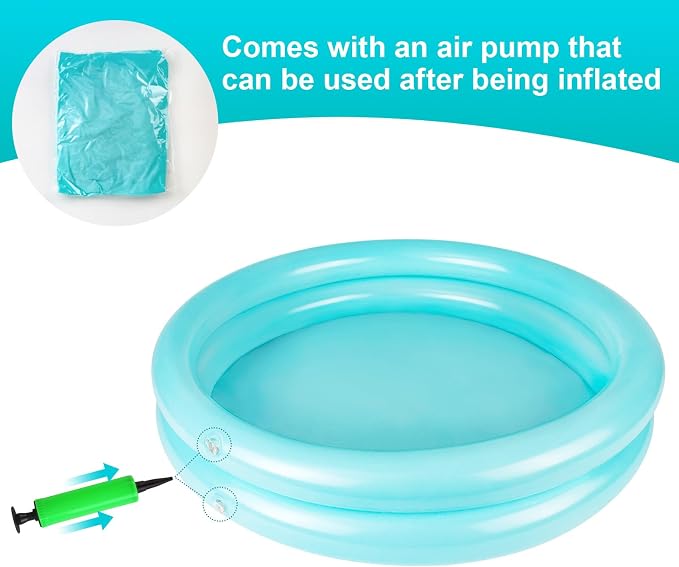2 Pack Inflatable Pool Foot Bath Basin, Swimming Pool Clean Feet | Foot Soaking Bath Basin for Pool Entry Ladder, Home Spa Treatment for Above Ground Pools, Full-Sized Inflatable Pools