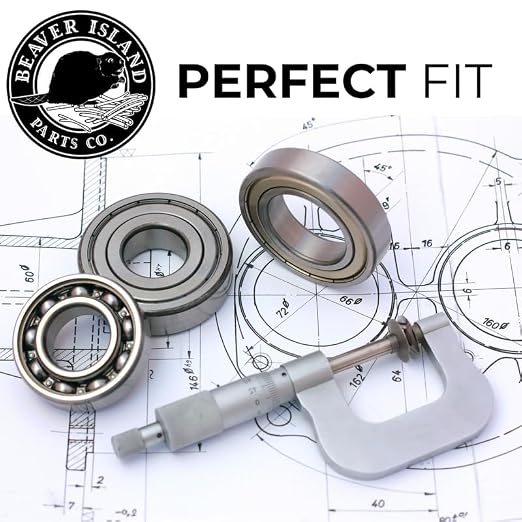 Beaver Island Pool Pump Motor Bearing Repair Kit, Motor B668, Replacement | Chromium Steel, Double-Sealed & Pre-Lubricated 2-bearing Set; Replaces Worn or Noisy Pool Pump Motor Bearings; 48 & 56 Frame