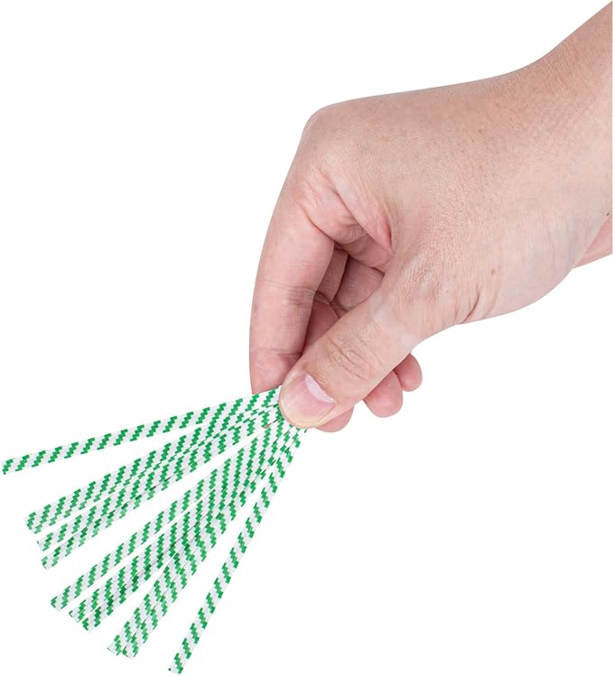 Restaurantware Twist Ties 50,000 Pack of 4-Inch Reusable Paper Bag Ties Laminated Gripping Strong Green Flush-Cut Bread, Candy, Coffee, Cookie, Bakery Bag, Party, Gifts, Cake Pops, Packaging