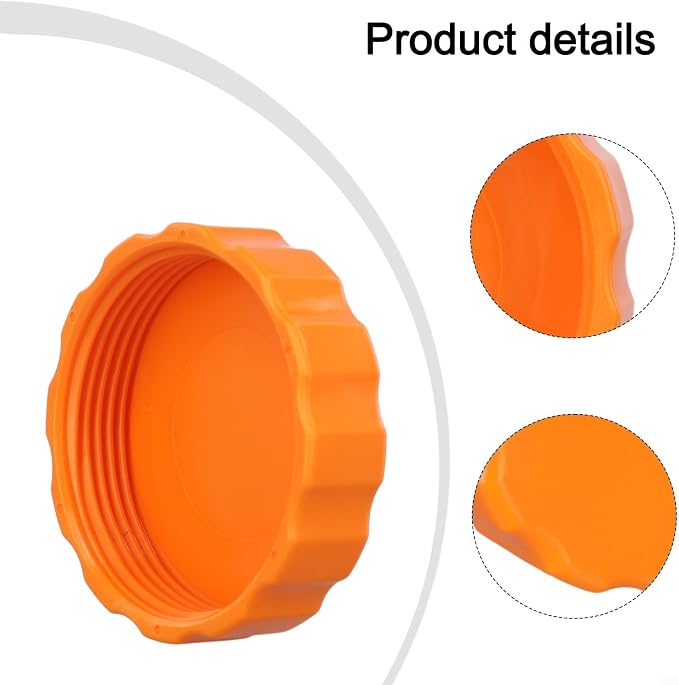 Pool Drain Valve Cap, Orange P03830 Sand Pump Drain Cover for Sand Filter, Sand Filter Pumps Replacement Parts, 65 * 18mm