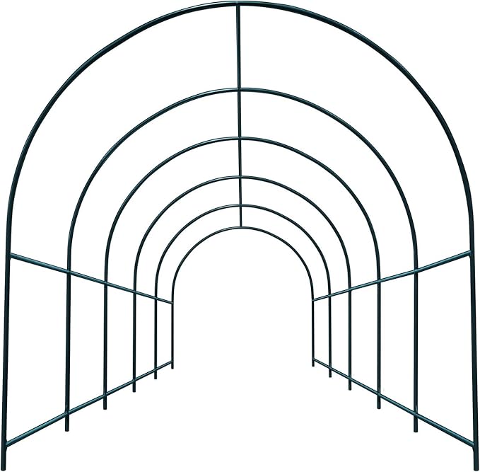 Steel Garden Arch Metal Garden Arch Multi-Size Climbing Plants Arch Arbor (16.4'x 7' x 7.2')