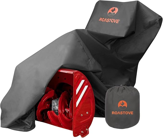 Snow Blower Cover - 600D Oxford Waterproof,Heavy Duty Snow Thrower Cove Fit for EGO, Honda, Ariens, Ryobi, Troy Bilt, Snow Joe, Toro, and PowerSmart