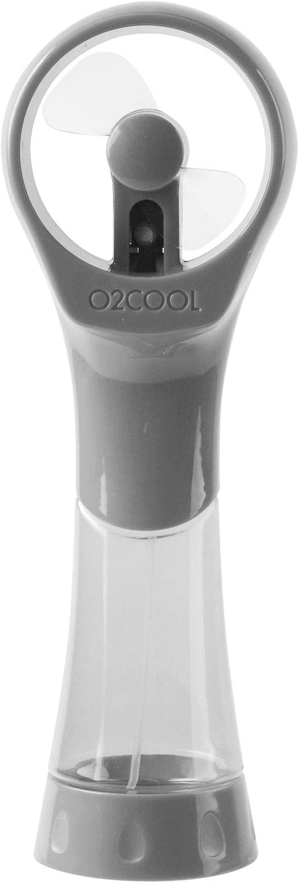 O2COOL 2 Pack Elite Battery Powered Handheld Water Misting Fans (Grey)