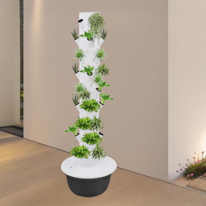 36 Pods Hydroponics Growing System kit, 9-Layer Vertical Hydroponic Tower with Pump & Timer Indoor Gardening System for Vegetables Fruits Herb