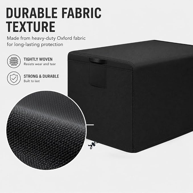 Universal Waterproof Generator Cover, 38x28x30 inch 600D Thick Oxford Fabric Outdoor Dust Snow Rain UV Proof Full Wrap Protective Cover for most Generator, Black
