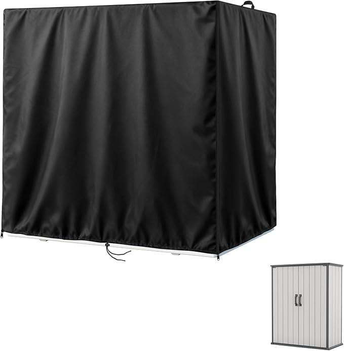 Kasla Storage Cabinet Cover, Outdoor Chest Storage Waterproof Cover, Weatherproof Cabinets Covers for Kitchen Patio Garden Backyard (56"L×29"W×67"H)