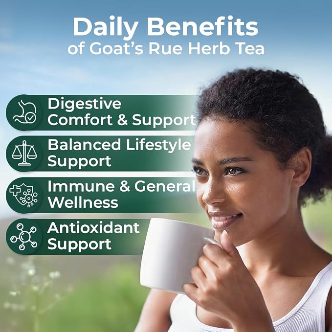 20 Bags Goat’S Rue Goat'S Goats Rue Herb Tea (Galega Officinalis L.) - 20 Count 1.5 g Tea Bags Blood Sugar French Lilac Ruda De Cabra